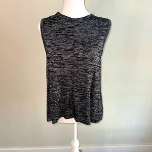 Rag & Bone Gray black and white Asymmetrical Sleeveless tee